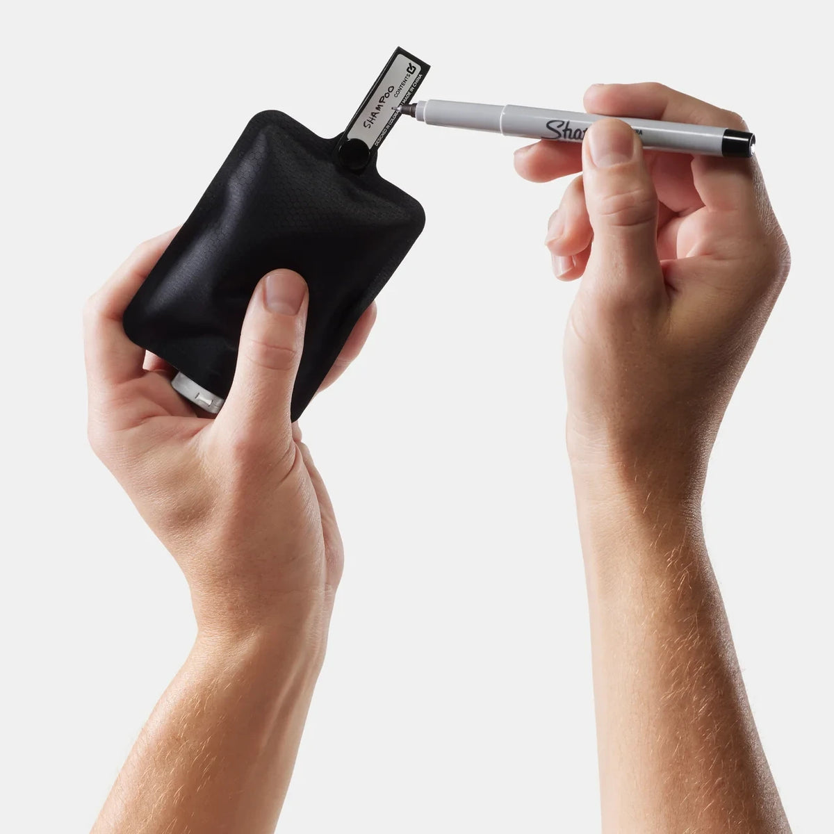 Matador flatpak toiletry bottle, mærkning