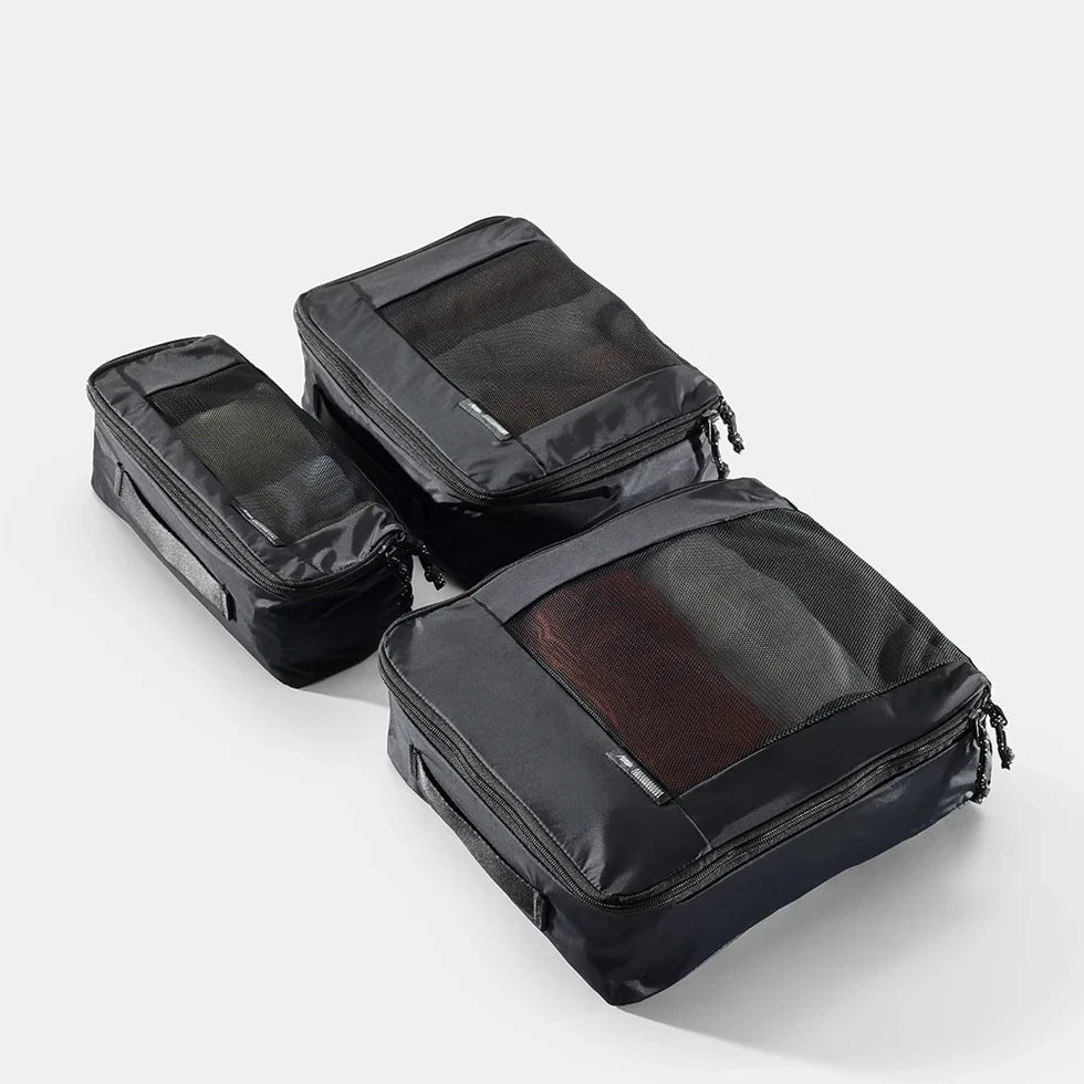 Matador packing cubes, set med 3 styk, sort