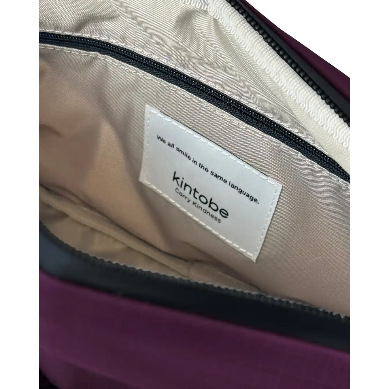 kintobe miles taske aubergine indvendig