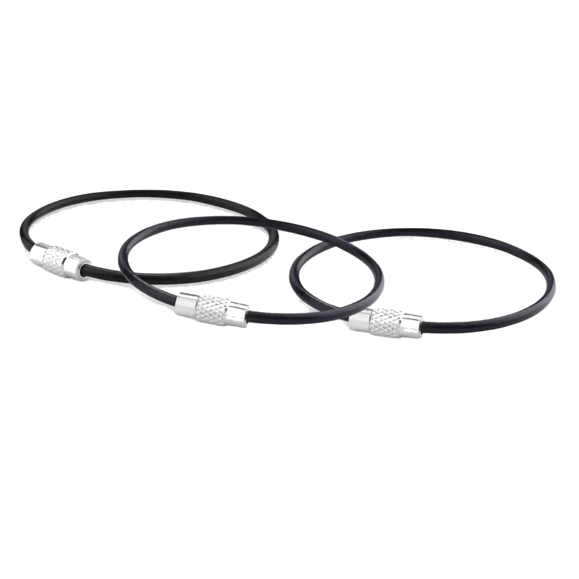 Ringe med skrulås for fæste af kuffertmærker, nægler mm