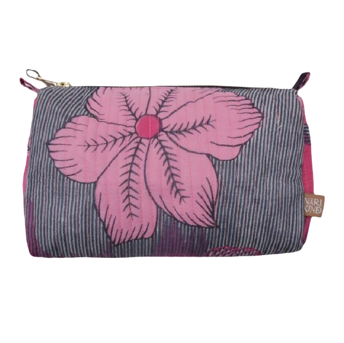 NariKind Pink Toilettaske med blomster