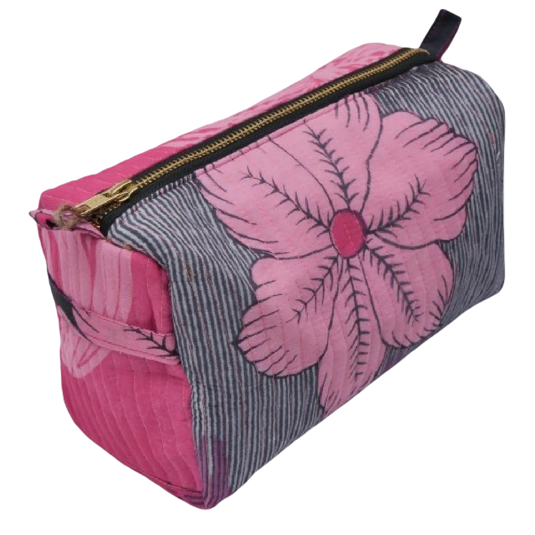 NariKind Pink Toilettaske med blomster