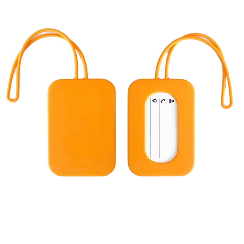 Kuffertmærke i blød silikone - Mandarin