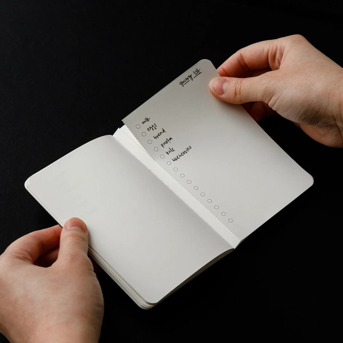 Orbitkey Notesbog, i brug