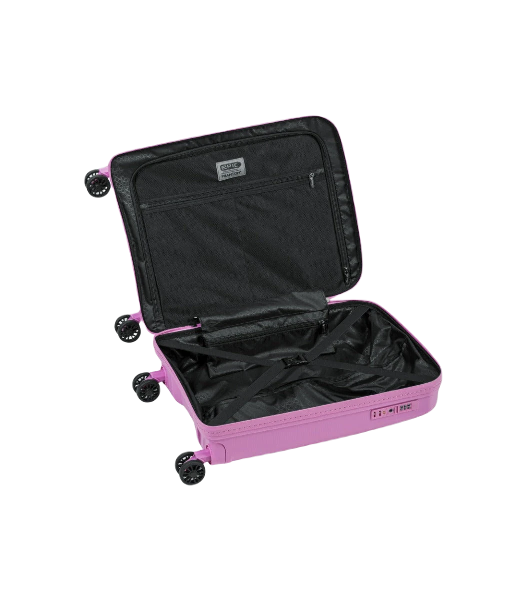 phantom kabinekuffert pink åben