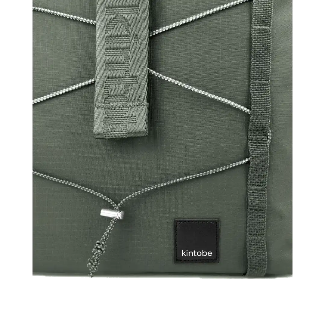 Kintobe rolltop rygsæk Rio Zen Green, detalje