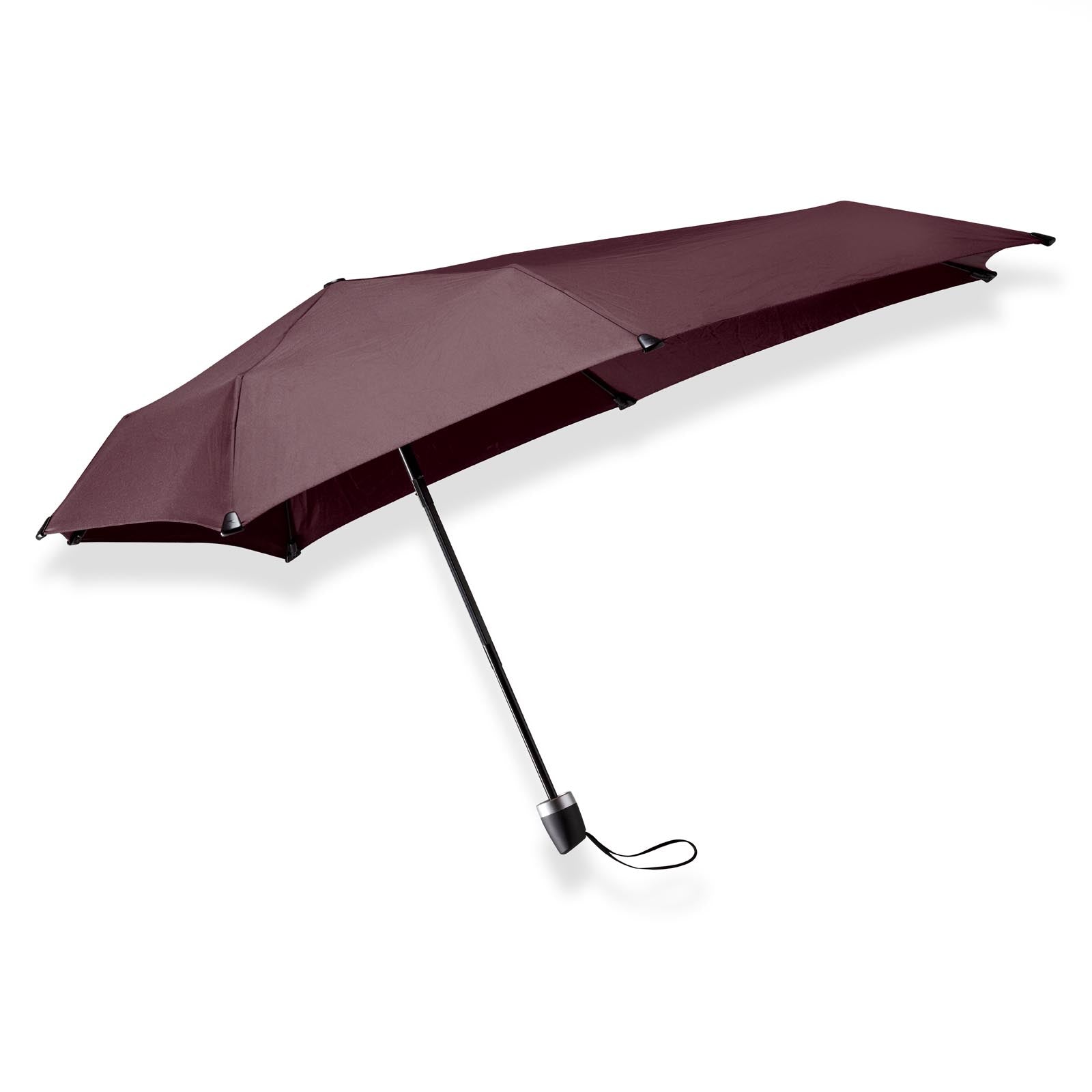senz mini automatisk stormparaply, aubergine