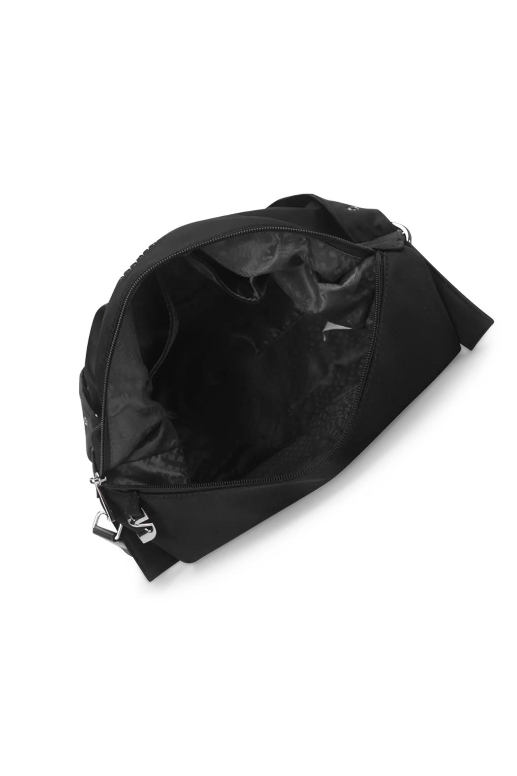 sort Bibbi skuldertaske Silfen, åben