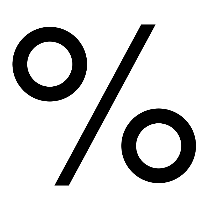 % tekst