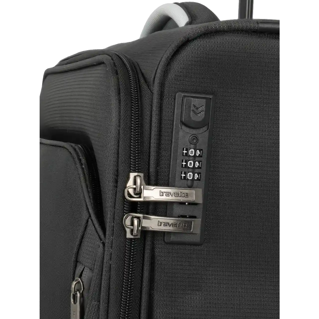 Travelite Jetpack EasyJet kuffert, sort, forfra, kodelås