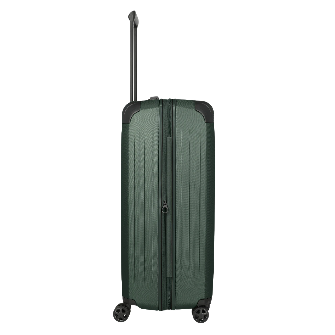 travelite dynamiic stor grøn kuffert , fra siden