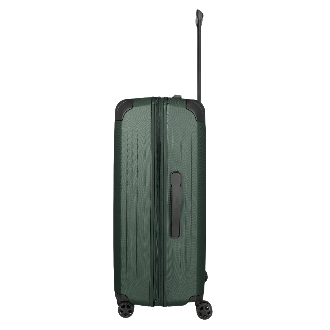 travelite dynamiic stor grøn kuffert , fra siden