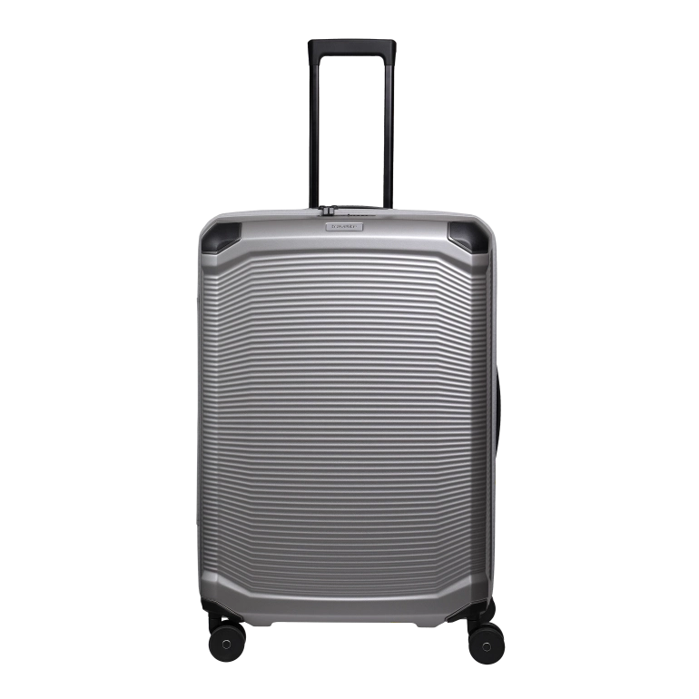 travelite Millenium storkuffert, sølv, forfra