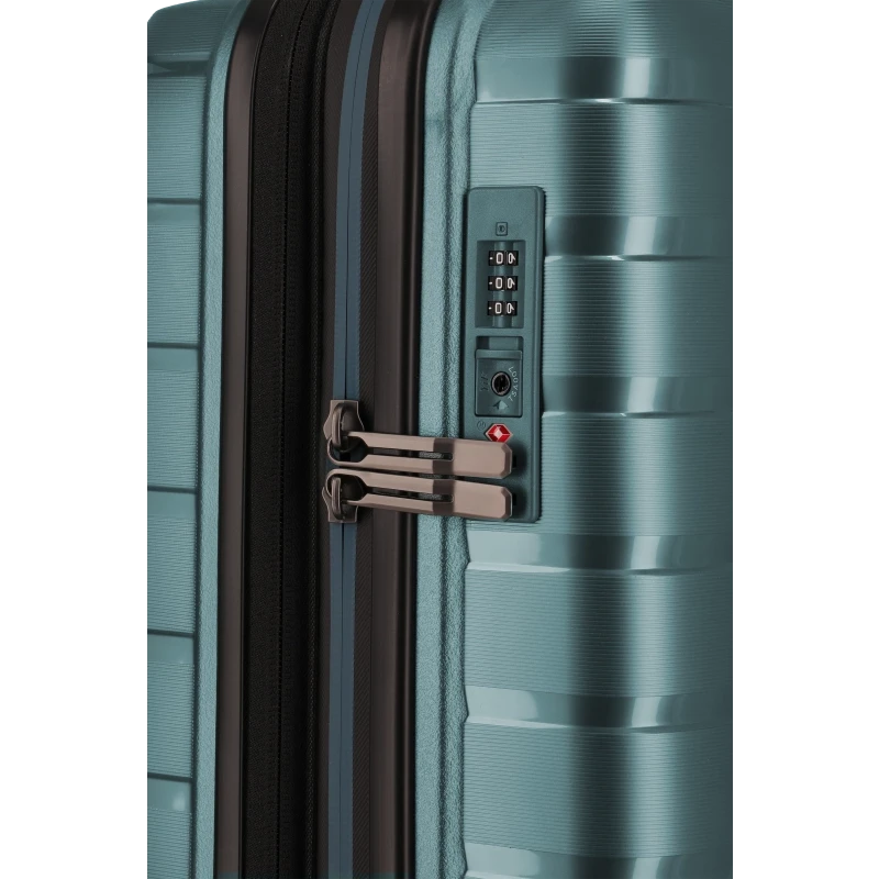 travelite Air Base Slim KLM og Air France kabinekuffert, ice blue, tsa-lås