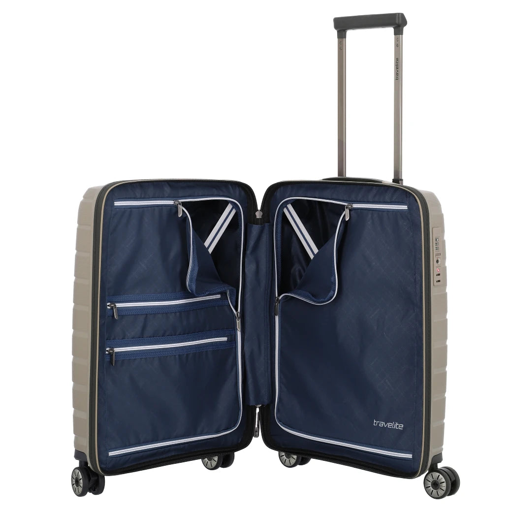 Travelite Air Base Champagne kabinekuffert, indvendig