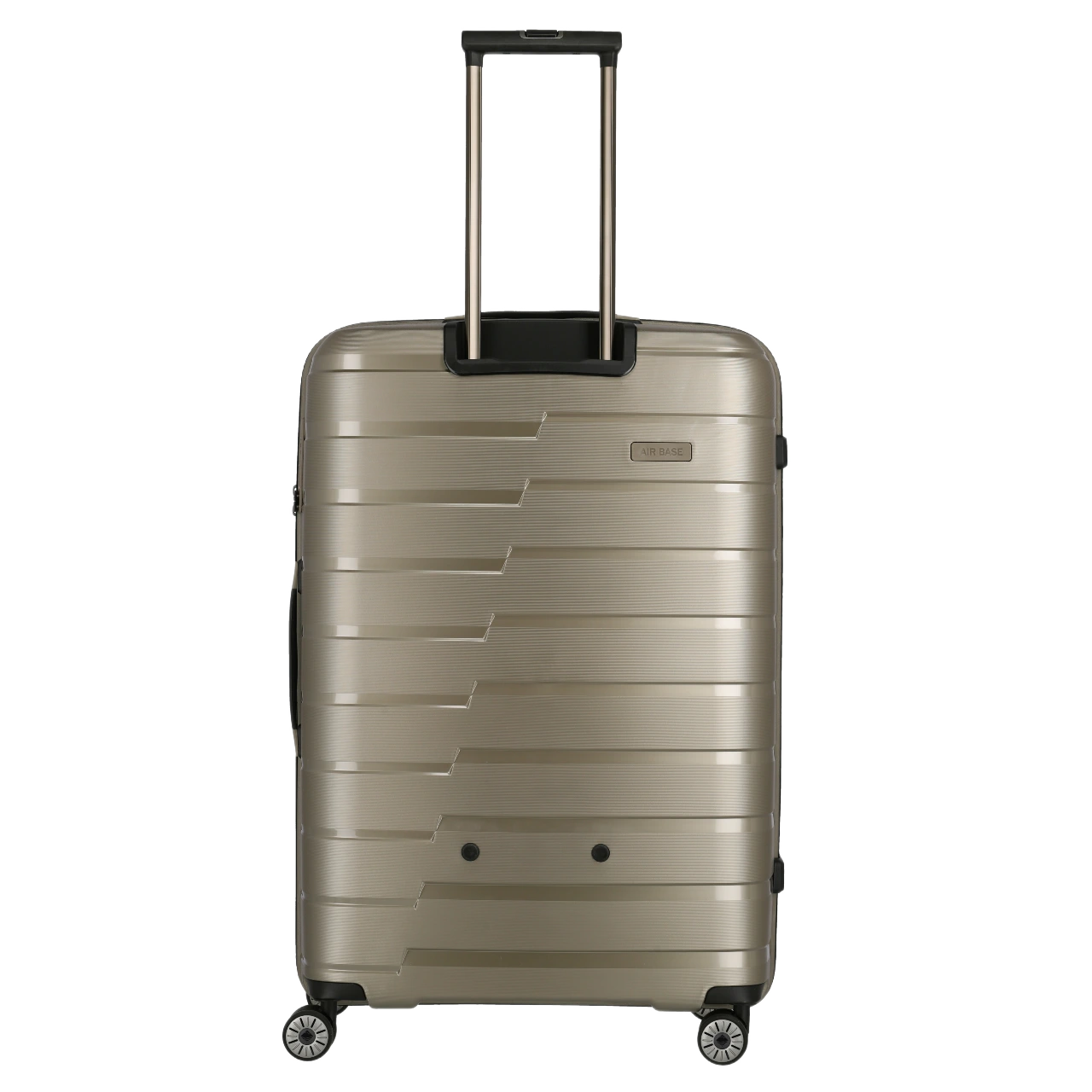 travelite air base str kuffert i farven Champagne, bagfra