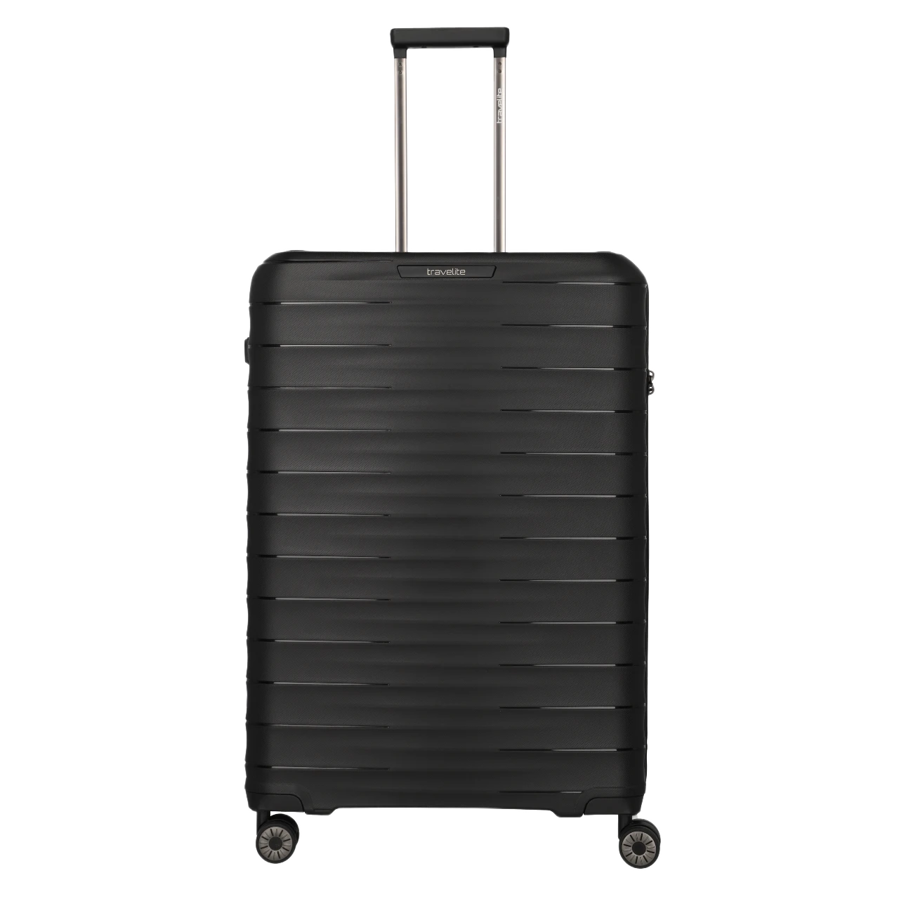 travelite Mooby stor sort kuffert, set forfra