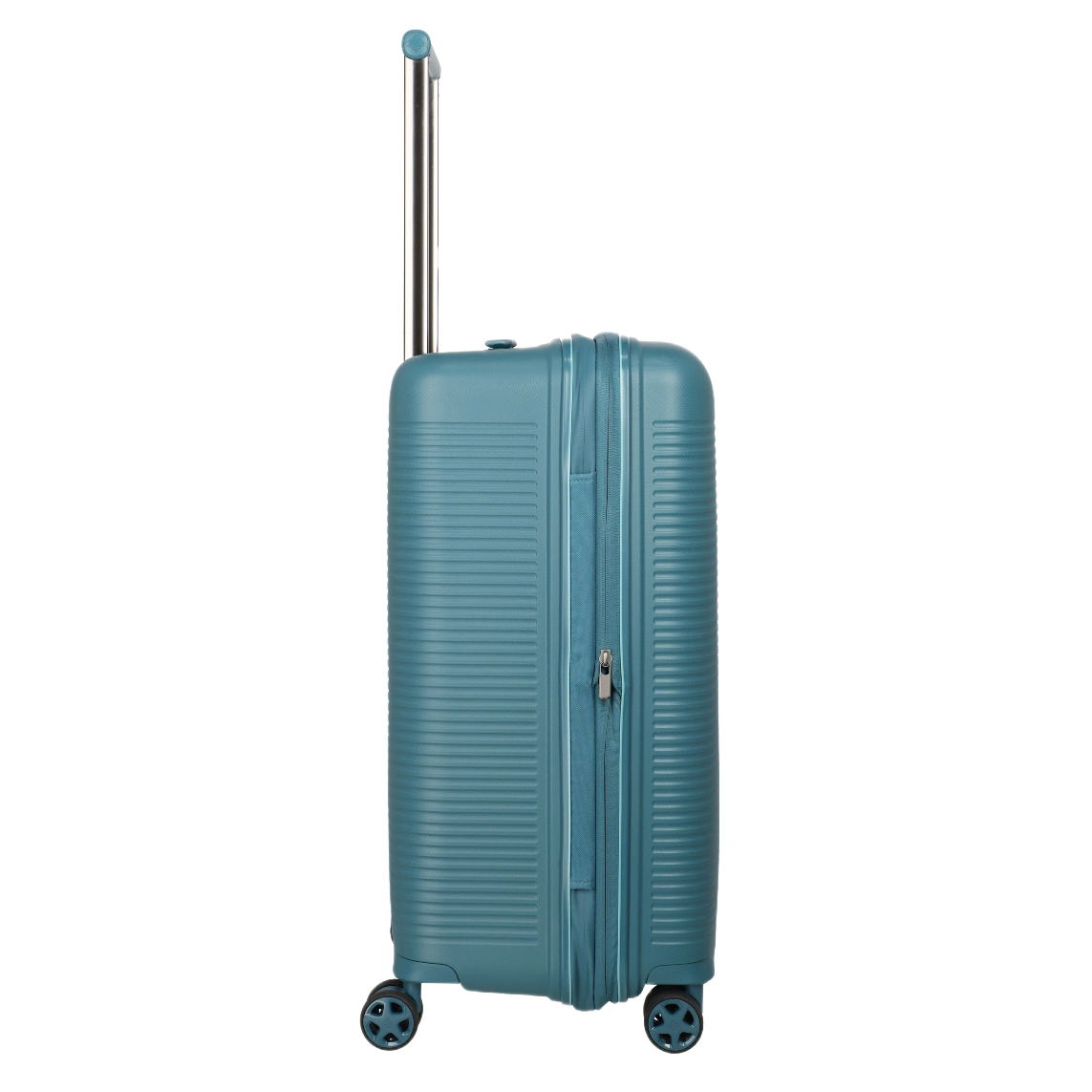 travelite Roomer medium trunk kuffert Aqua, fra siden