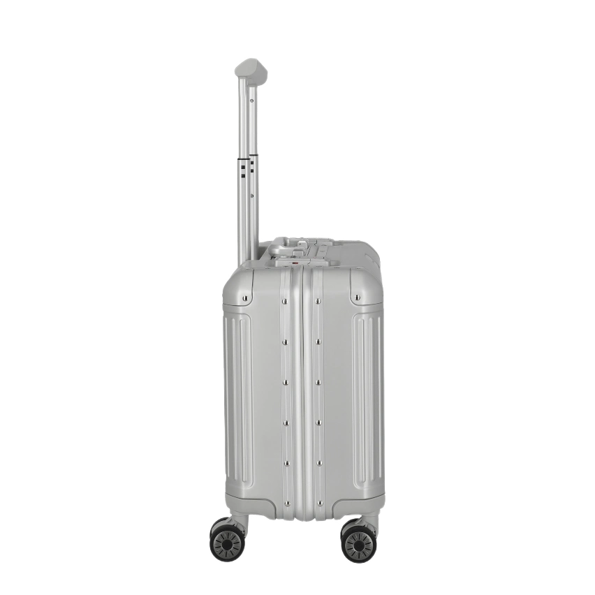 travelite next 4w business trolley silver, siden