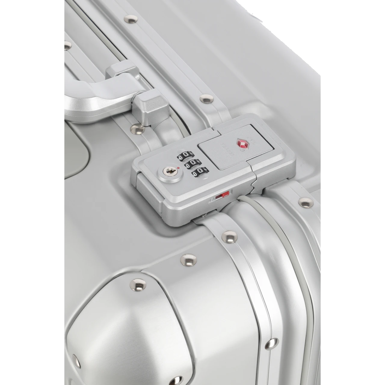 travelite next 4w business trolley silver, lås