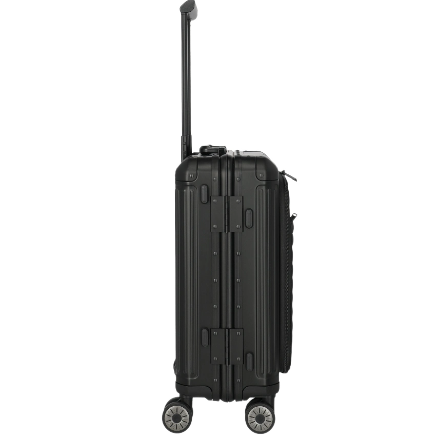 travelite next business trolley med frontlomme. sort, fra siden