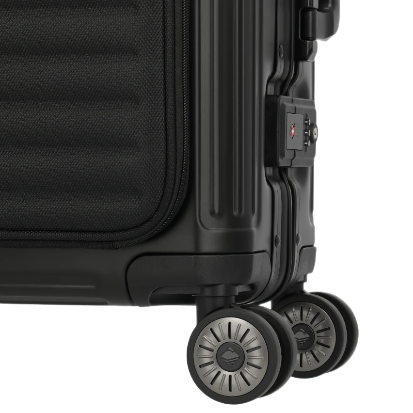 travelite next business trolley med frontlomme. sort, hjul