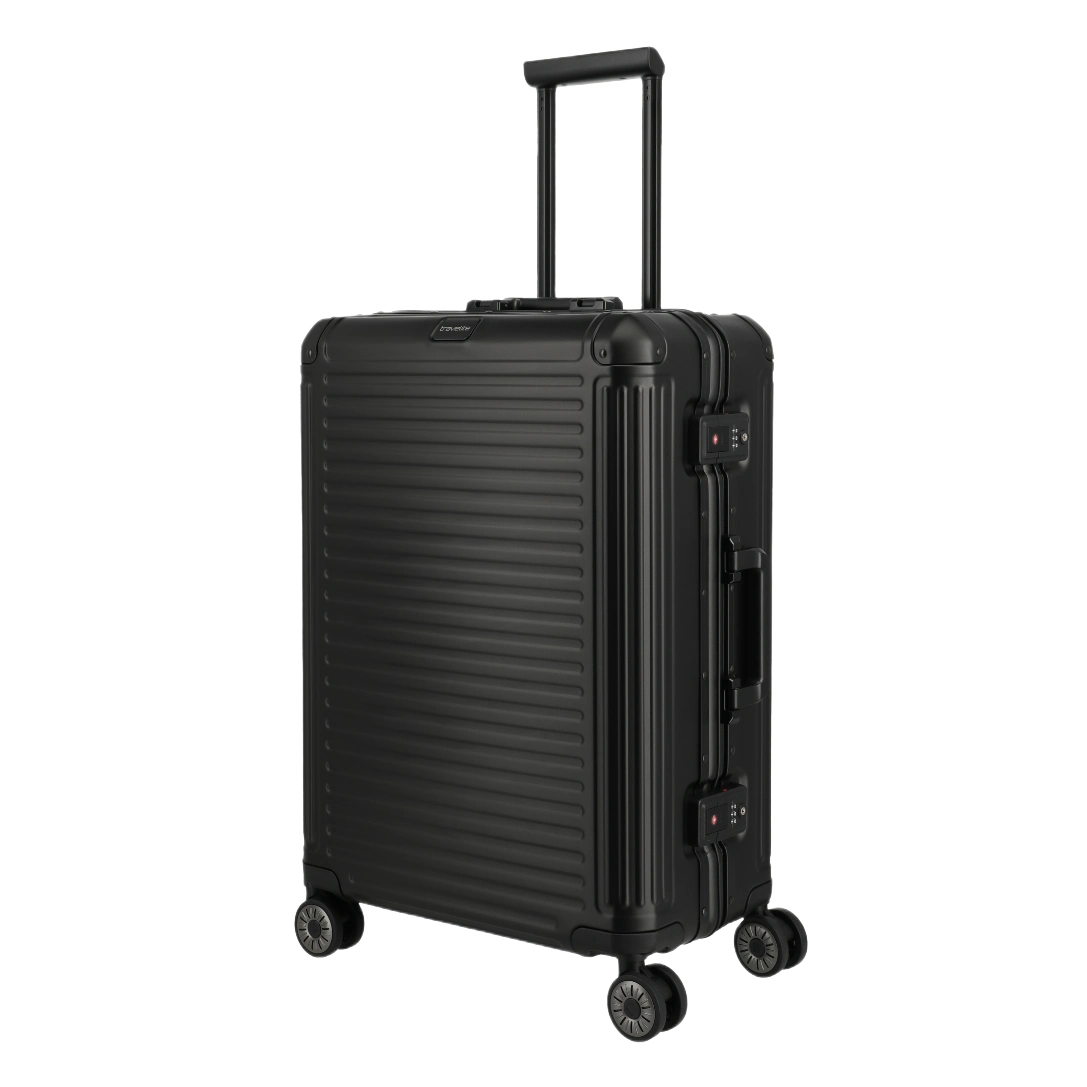 Travelite Next 2.0 aluminiumskuffert medium, sort