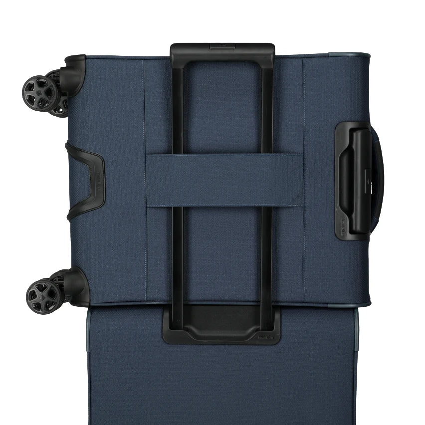 travelite skaii blå kabinekuffert med trolleysleeve