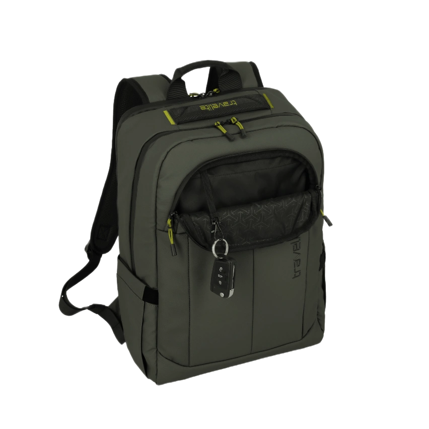 travelite Briize rygsæk i khaki farve , med keystrop