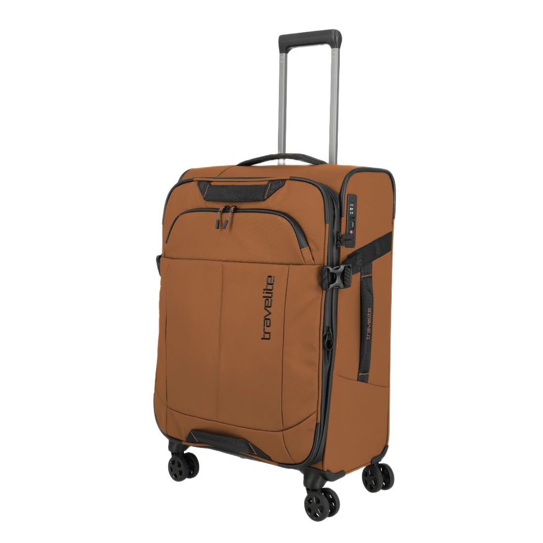 travelite Briize curryfarvet medium kuffert, set skråt forfra