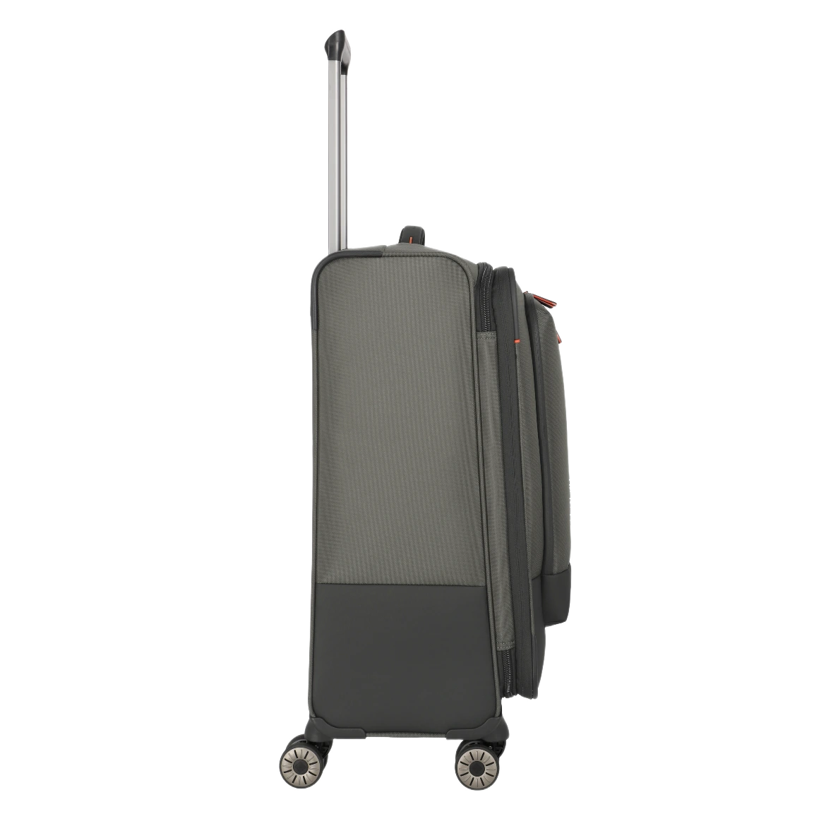 travelite crosslite kuffert med ekspansion, oliven, fra siden