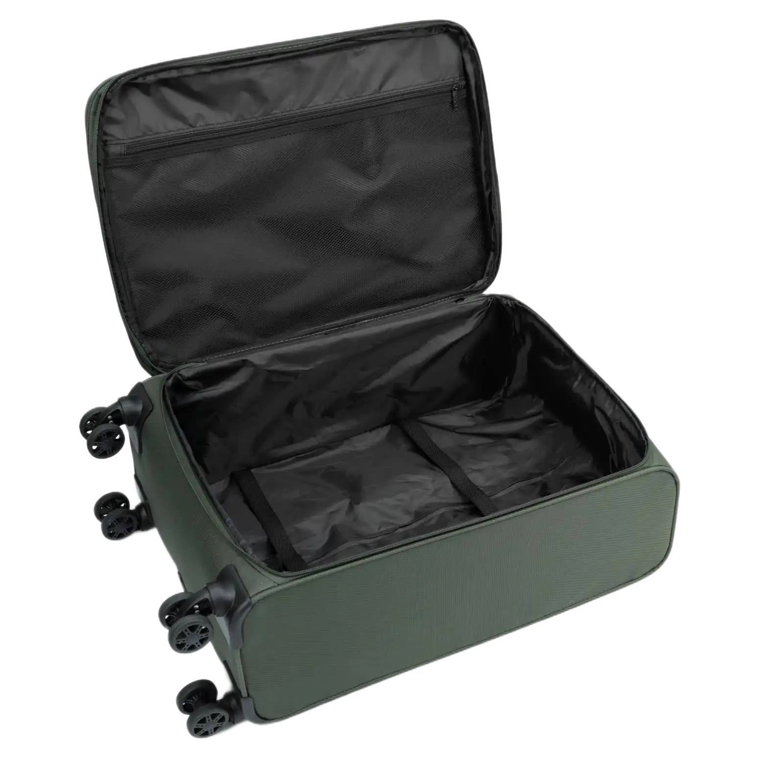 Airbox AS4 mellemstor 65 cm grøn kuffert, åben