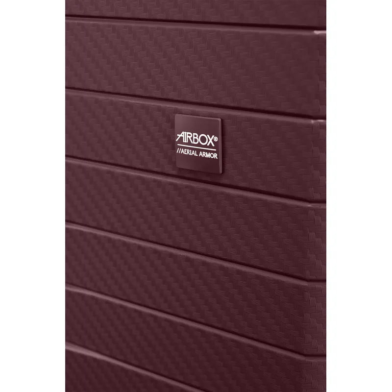 Airbox AZ18 Stor Kuffert, Cranberry Red, detalje