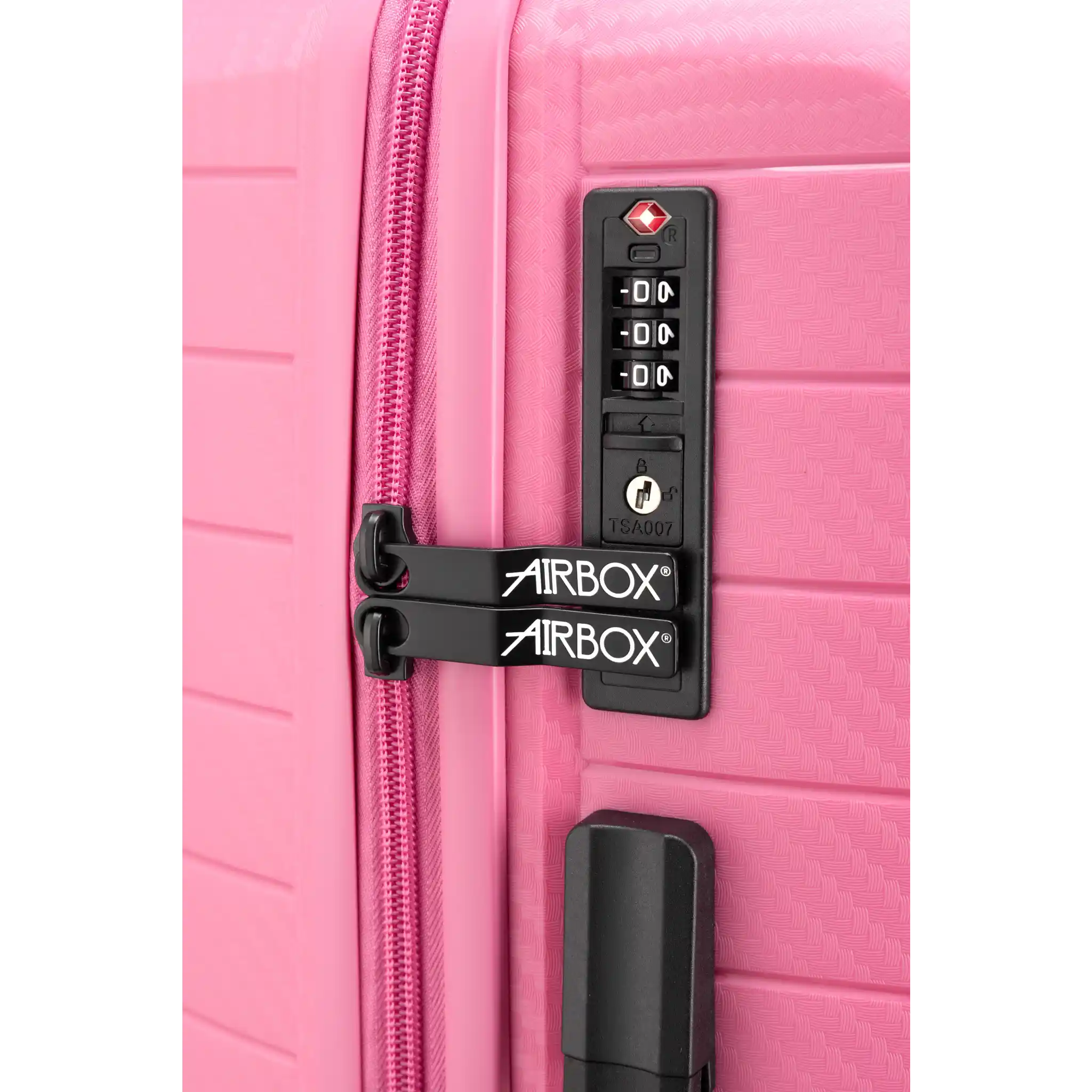 AirboxAZ18 Mellemstor Pink kuffert, lås