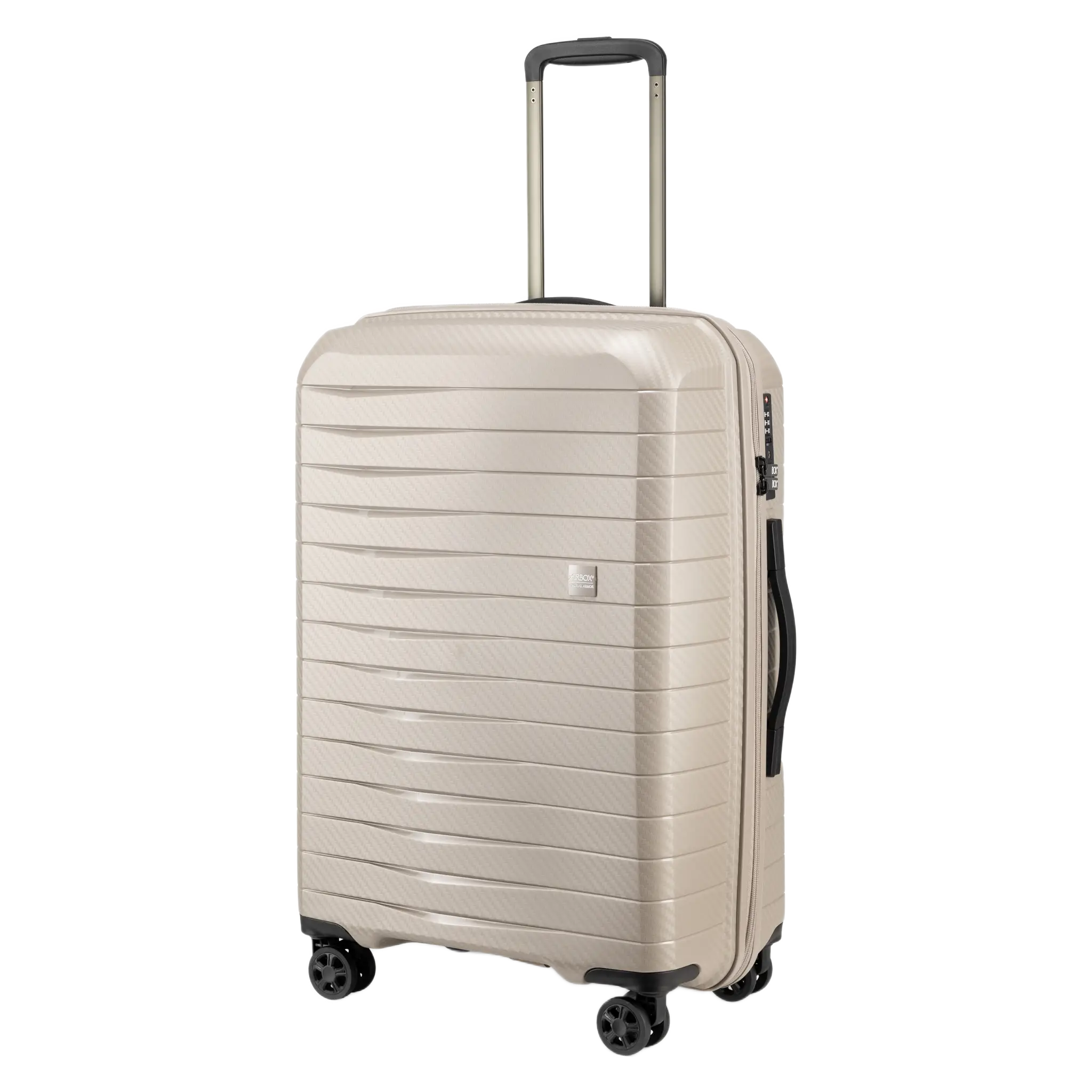 Airbox AZ18 65 cm mellemstor kuffert, champagne, skråt forfra