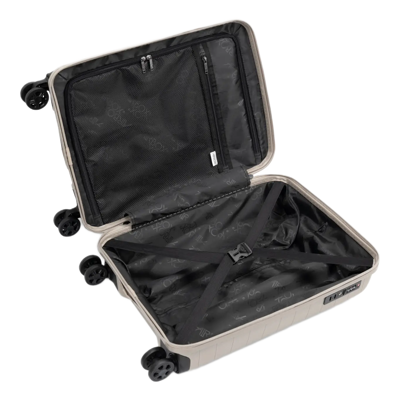 Airbox AZ18 kabinekuffert, champagne, åben