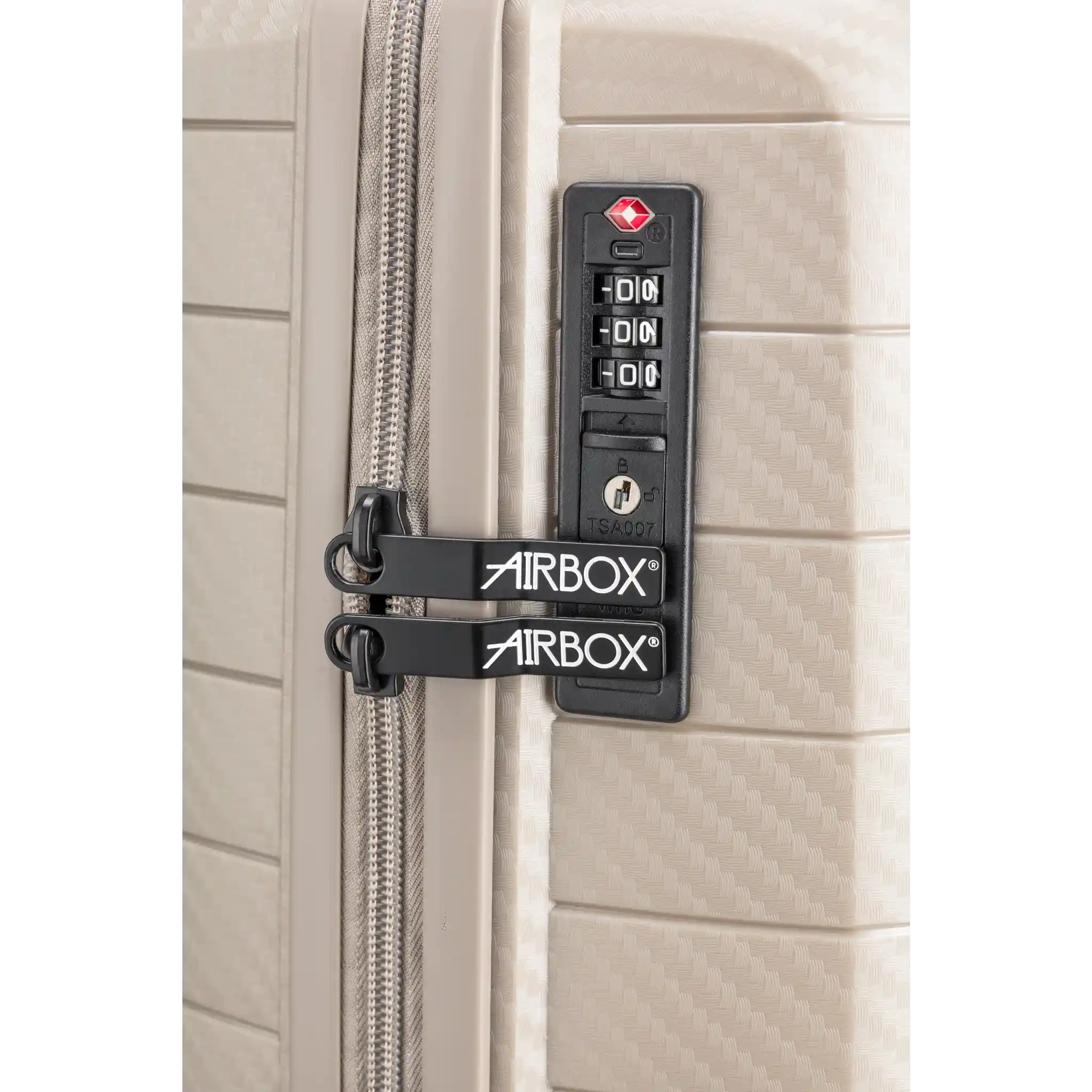 Airbox AZ18 kabinekuffert, champagne. lås
