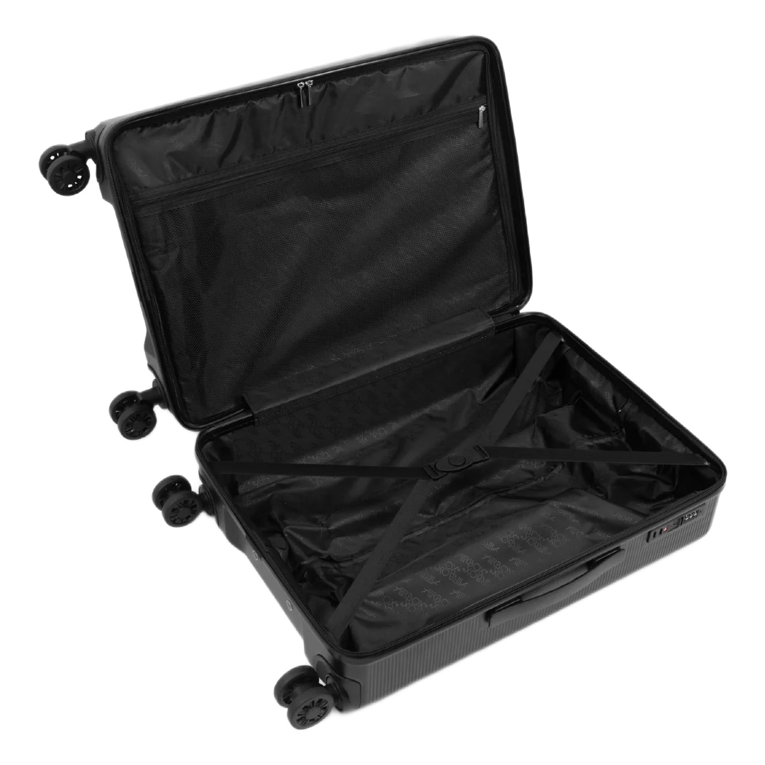 Airbox AZ26 Medium 65 cm sort kuffert, åben