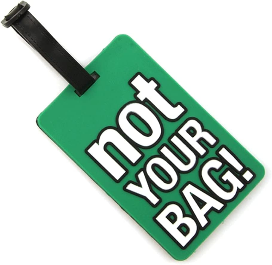 Not your bag bagage tag i grøn