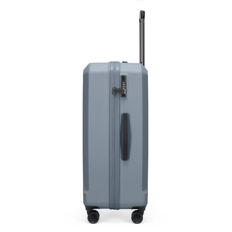 Epic Airwave Neo Stor Kuffert  i farven Thunder Blue, fra siden