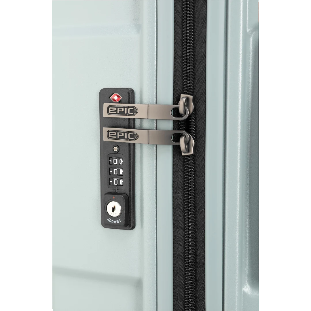 Epic Crate Solids 75cm stor kuffert Stealth Green. lås
