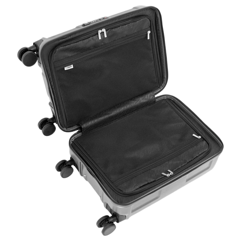 Epic Crate Trunk S 55 cm - Stealth Grey, åben