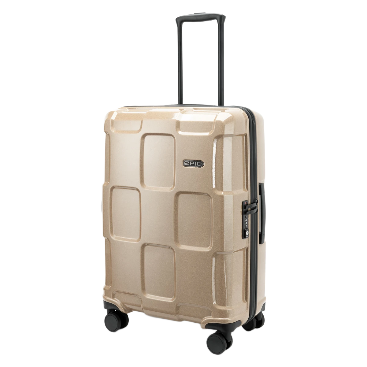 Epic Crate Reflex Evo Medium Kuffert, Gold,, skråt forfra