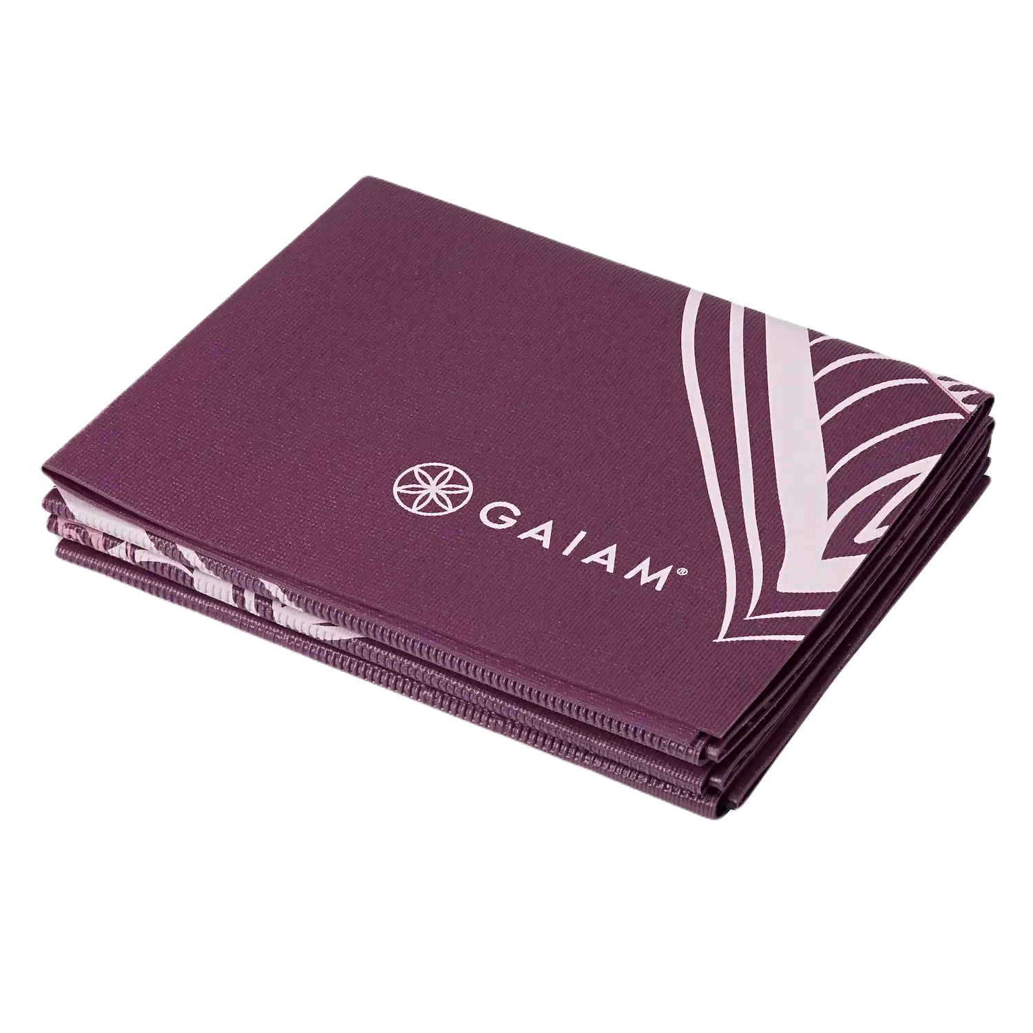 gaiam rejse yoga måtte foldet, cranberry