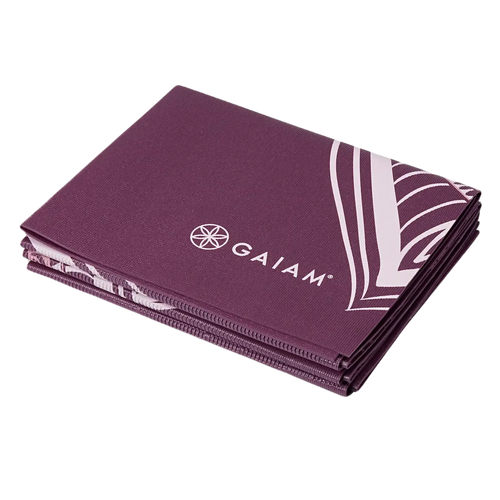 Gaiam Rejseyogamåtte Travel Yoga Mat 2 mm -Cranberry