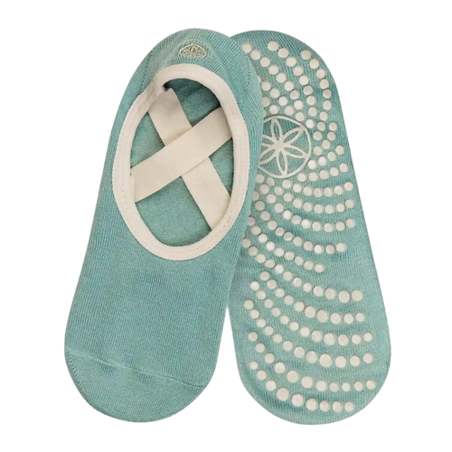Gaiam Grippy Yoga Barre Sokker -Lys Grøn/Grå