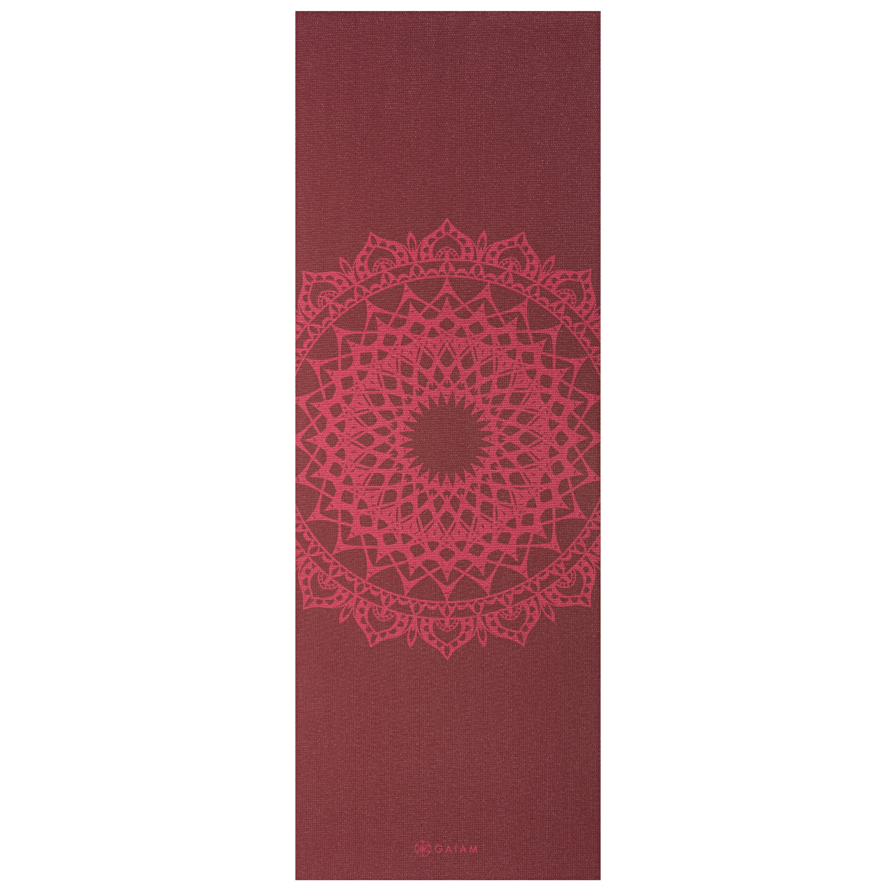 Gaiam Marrakesh yoga måtte 5mm - Cherry