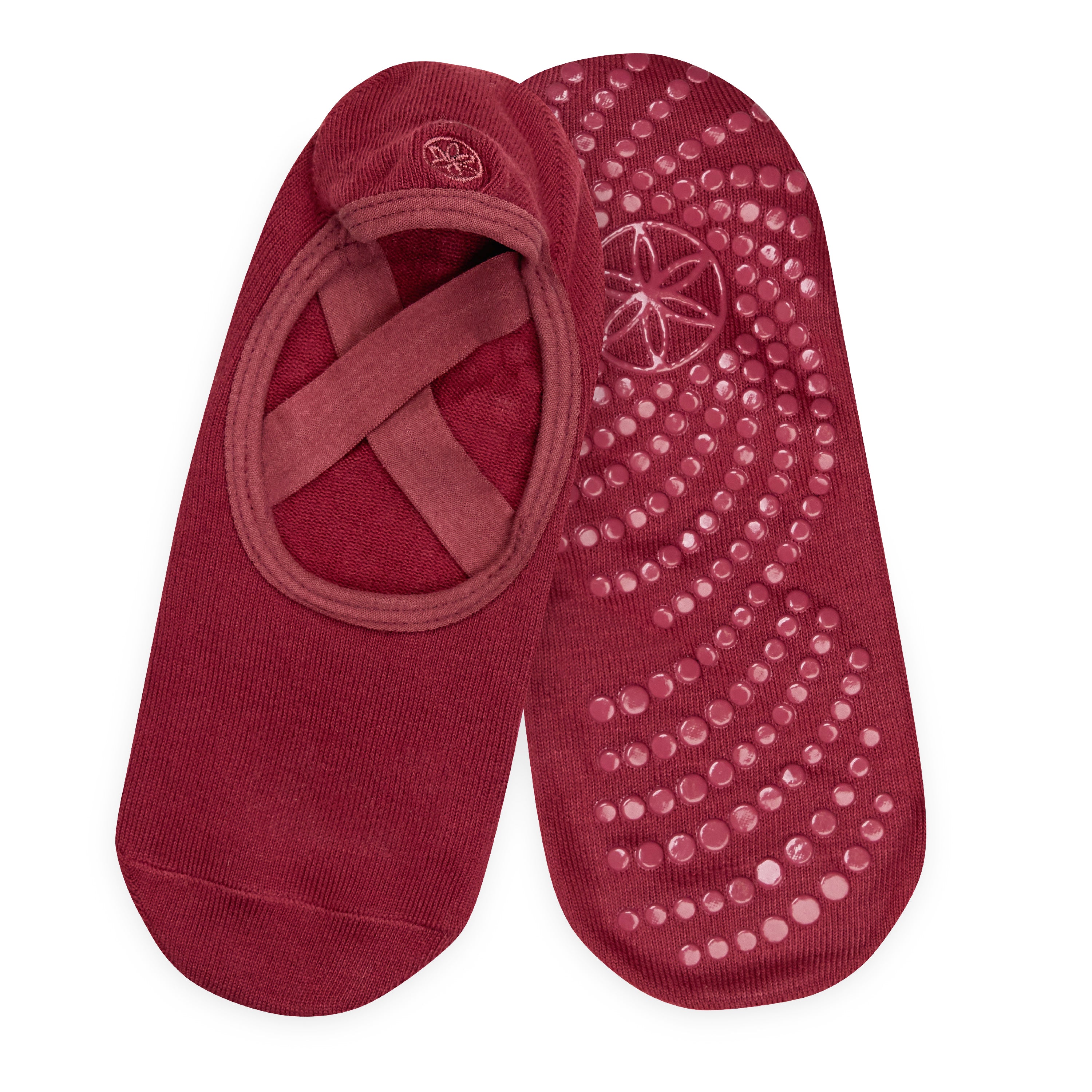 Gaiam Grippy Yoga Barre Sokker - Cherry Rasberry