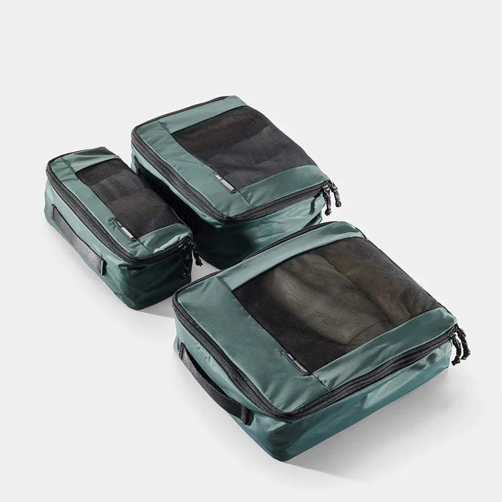 Matador packing cubes, sæt med 3 styk i farven juniper/grøn