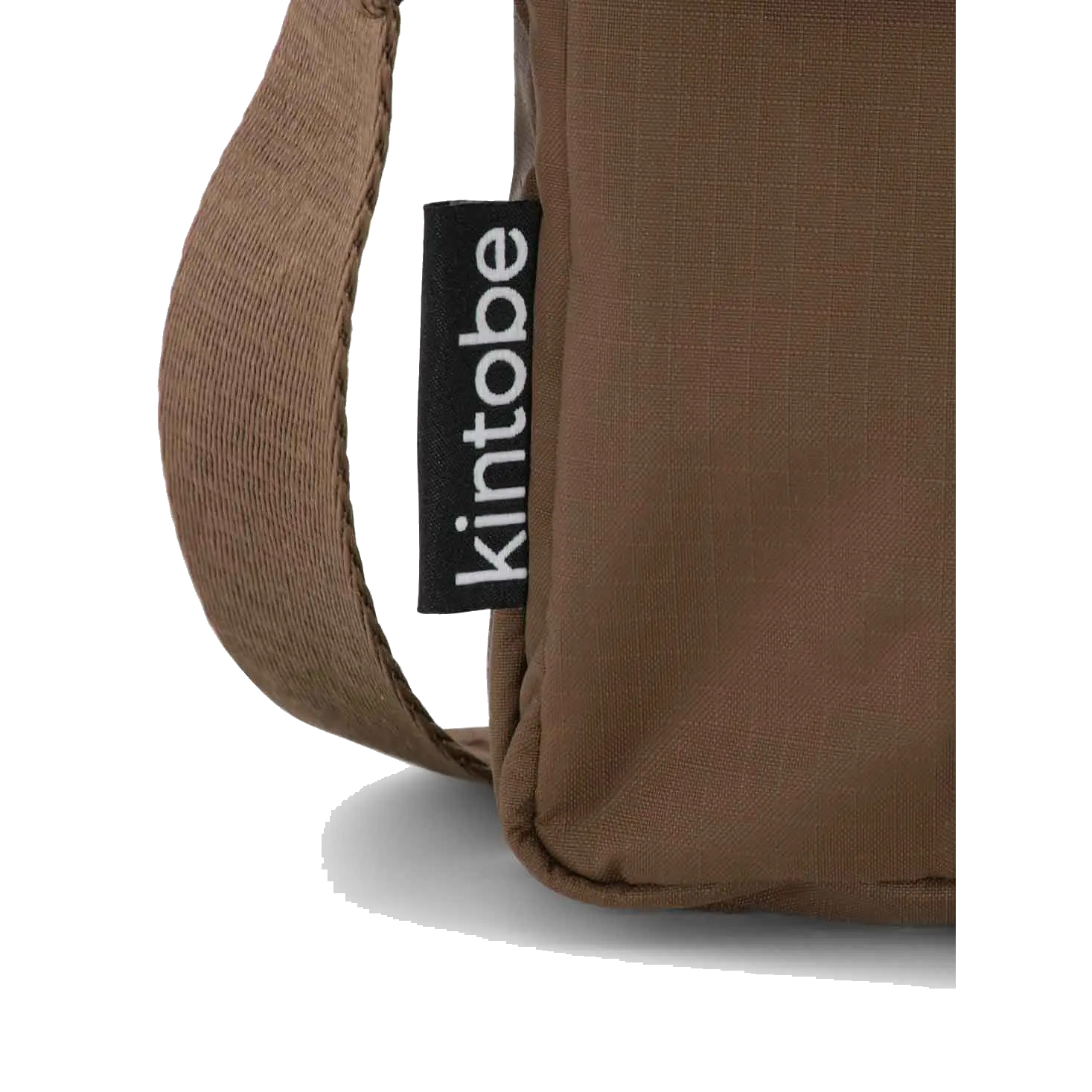 kintobe nico crossbody taske, brun, detalje